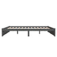 Bedframe Massief Hout Grijs 180X200 Cm 6Ft Super King
