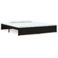 Bedframe Massief Hout Zwart 180X200 Cm 6Ft Super King