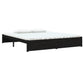 Bedframe Massief Hout Zwart 180X200 Cm 6Ft Super King