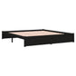 Bedframe Massief Hout Zwart 180X200 Cm 6Ft Super King