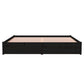Bedframe Massief Hout Zwart 180X200 Cm 6Ft Super King