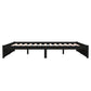 Bedframe Massief Hout Zwart 180X200 Cm 6Ft Super King