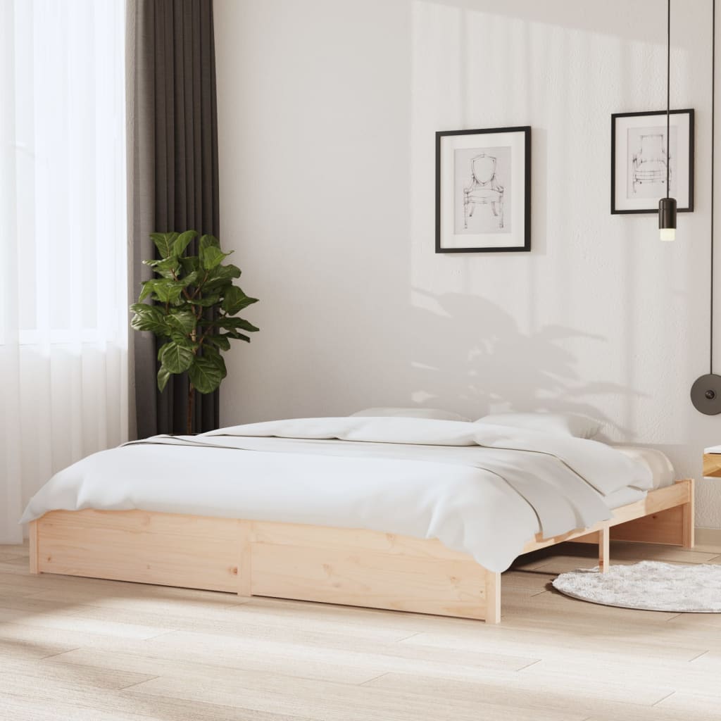 Bedframe Massief Hout 200X200 Cm
