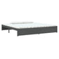 Bedframe Massief Hout Grijs 200X200 Cm