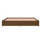 Bedframe Massief Hout Honingbruin 200X200 Cm