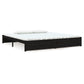 Bedframe Massief Hout Zwart 200X200 Cm