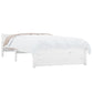 Bedframe Massief Hout Wit 75X190 Cm 2Ft6 Small Single