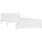 Bedframe Massief Hout Wit 75X190 Cm 2Ft6 Small Single