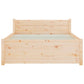 Bedframe Massief Hout 90X190 Cm 3Ft Single