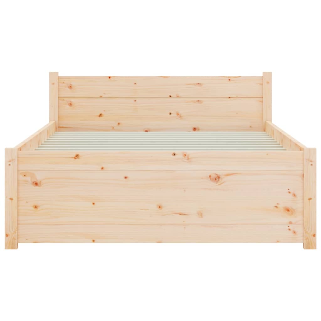 Bedframe Massief Hout 90X190 Cm 3Ft Single