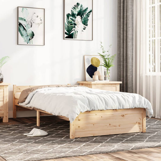 Bedframe Massief Hout 90X190 Cm 3Ft Single