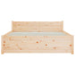 Bedframe Massief Hout 120X190 Cm 4Ft Small Double