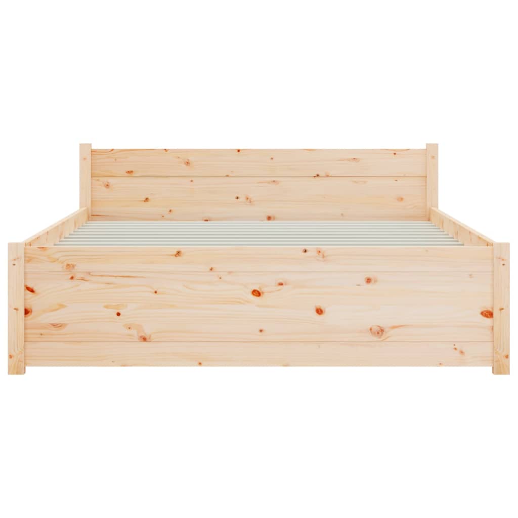 Bedframe Massief Hout 120X190 Cm 4Ft Small Double