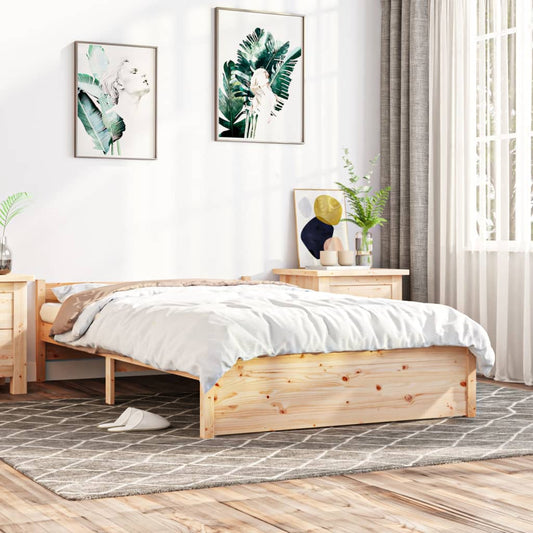 Bedframe Massief Hout 120X190 Cm 4Ft Small Double