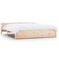 Bedframe Massief Hout 140X190 Cm