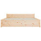 Bedframe Massief Hout 140X190 Cm