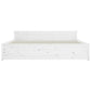 Bedframe Massief Hout Wit 140X190 Cm