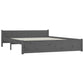 Bedframe Massief Hout Grijs 140X190 Cm
