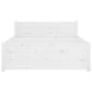 Bedframe Massief Hout Wit 90X200 Cm