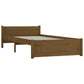 Bedframe Massief Hout Honingbruin 90X200 Cm