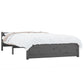 Bedframe Massief Hout Grijs 140X200 Cm