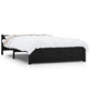 Bedframe Massief Hout Zwart 140X200 Cm