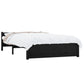 Bedframe Massief Hout Zwart 140X200 Cm