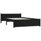 Bedframe Massief Hout Zwart 140X200 Cm