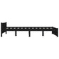 Bedframe Massief Hout Zwart 140X200 Cm