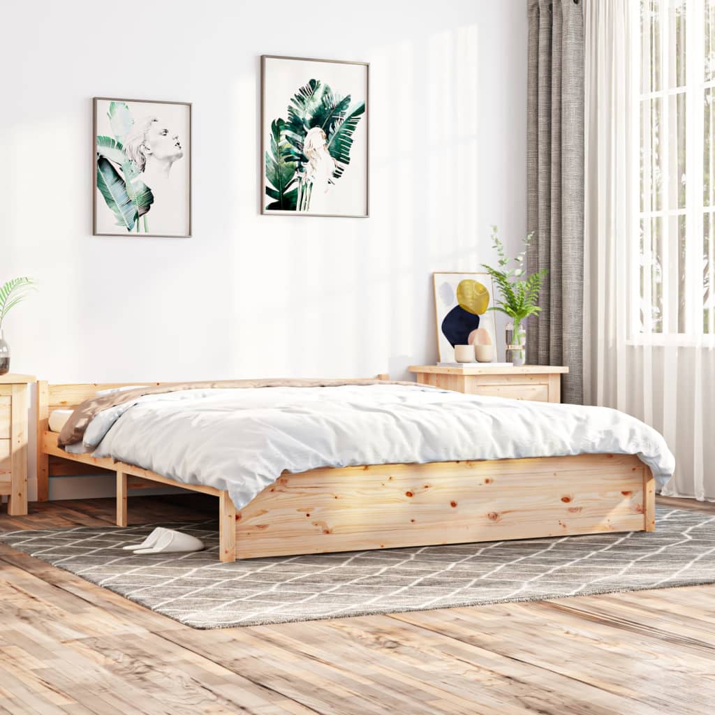Bedframe Massief Hout 160X200 Cm