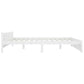 Bedframe Massief Hout Wit 180X200 Cm 6Ft Super King