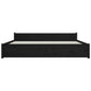 Bedframe Massief Hout Zwart 180X200 Cm 6Ft Super King