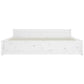 Bedframe Massief Hout Wit 200X200 Cm