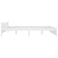 Bedframe Massief Hout Wit 200X200 Cm