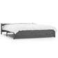 Bedframe Massief Hout Grijs 200X200 Cm