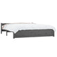 Bedframe Massief Hout Grijs 200X200 Cm