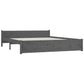 Bedframe Massief Hout Grijs 200X200 Cm