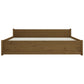 Bedframe Massief Hout Honingbruin 200X200 Cm