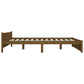 Bedframe Massief Hout Honingbruin 200X200 Cm
