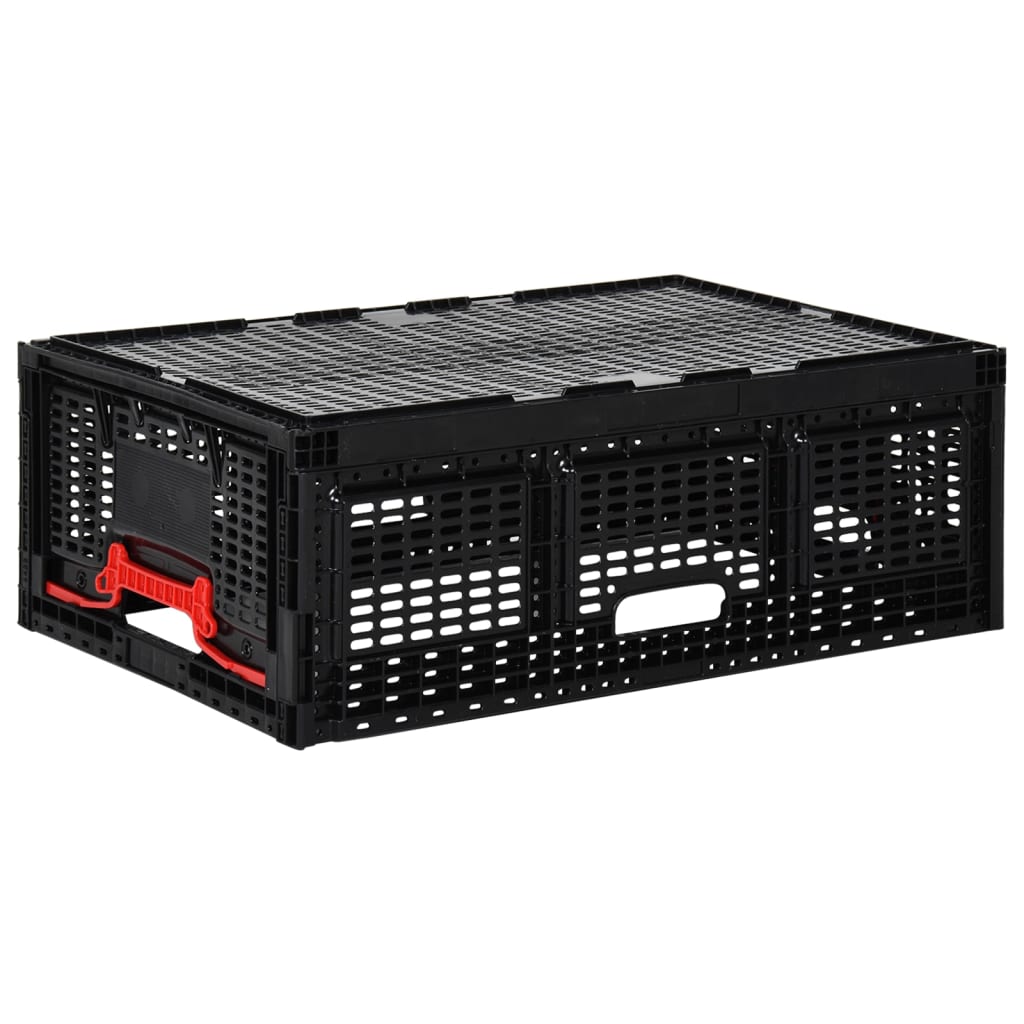 Vouwkratten 2 St 46 L 60X40X22 Cm Zwart