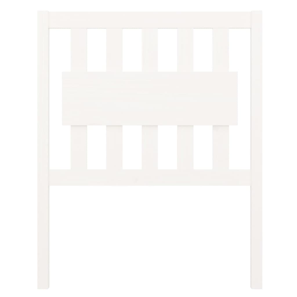 Hoofdbord 80,5X4X100 Cm Massief Grenenhout Wit