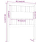Hoofdbord 80,5X4X100 Cm Massief Grenenhout Wit
