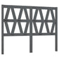 Hoofdbord 141X4X100 Cm Massief Grenenhout Grijs
