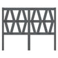 Hoofdbord 141X4X100 Cm Massief Grenenhout Grijs