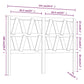 Hoofdbord 141X4X100 Cm Massief Grenenhout Honingbruin