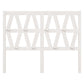 Hoofdbord 166X4X100 Cm Massief Grenenhout Wit