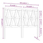 Hoofdbord 166X4X100 Cm Massief Grenenhout Wit