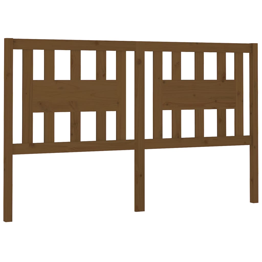Hoofdbord 141X4X100 Cm Massief Grenenhout Honingbruin