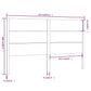 Hoofdbord 141X4X100 Cm Massief Grenenhout
