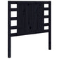 Hoofdbord 106X4X100 Cm Massief Grenenhout Zwart
